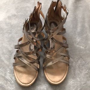 Boc Metallic Sandals sz 8